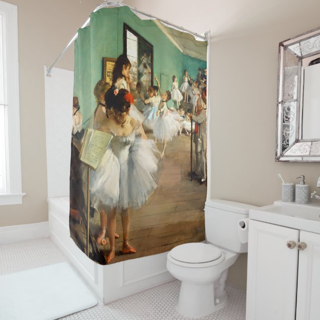 The Dance Class (1874) Edgar Degas Shower Curtain (In Situ)