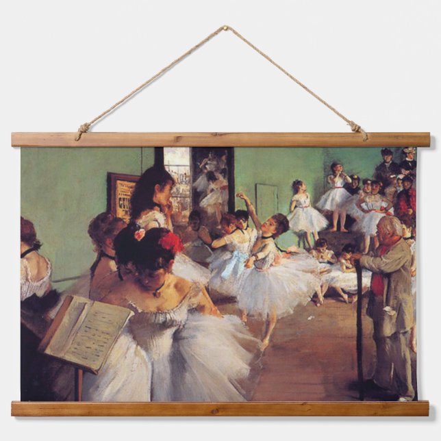 The Dance Class by Edgar Degas Hanging Tapestry (Front)