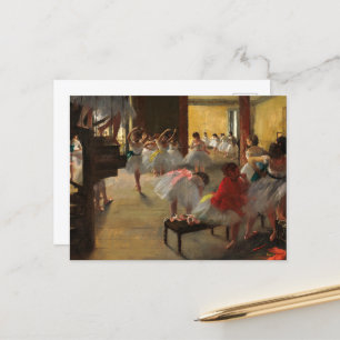 The Dance Class by Edgar Degas Holiday Postcard