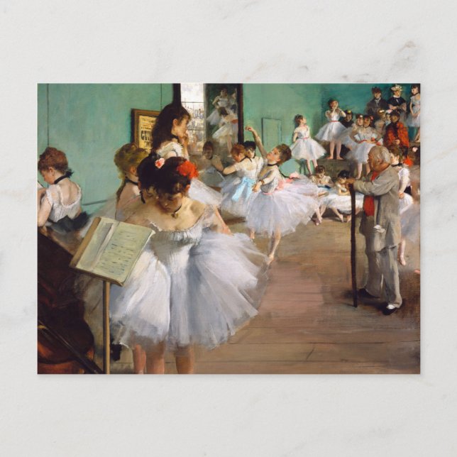 The Dance Class by Edgar Degas Postcard (Front)