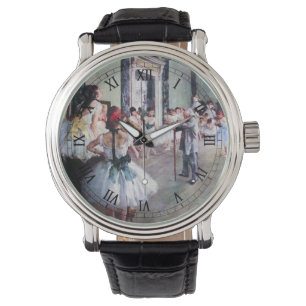 The Dance Class by Edgar Degas, Vintage Ballet Art Watch