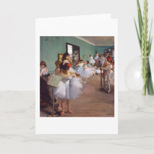 The Dance Class, Edgar Degas Card