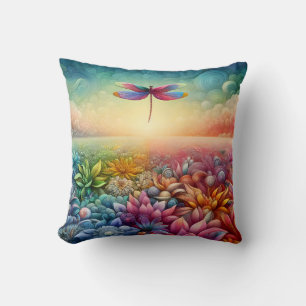 The Dance of Dragonfly Cushion