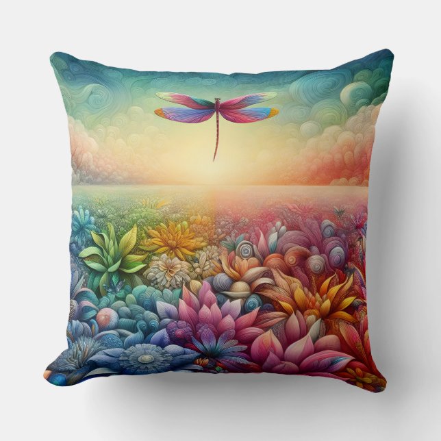 The Dance of Dragonfly Cushion (Front)