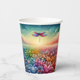 The Dance of Dragonfly Paper Cups