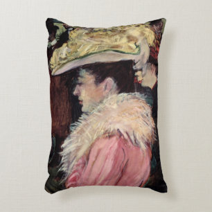 The Dance of the Rouge: detail of an elegan Decorative Cushion