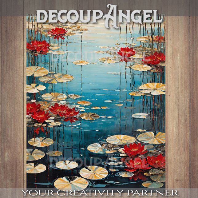 The Dance of the Water Lilies - Decoupage - Tissue Paper (Creator Uploaded)