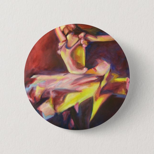 The Dancer 6 Cm Round Badge (Front)