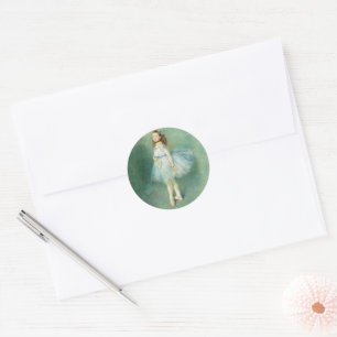 The Dancer by Auguste Renoir Classic Round Sticker