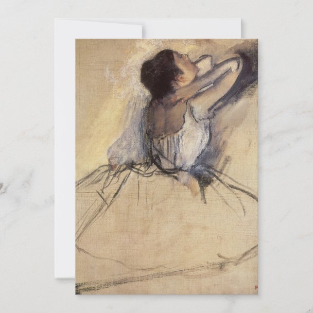 The Dancer by Edgar Degas, Vintage Ballerina Art (Front)