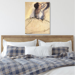 The Dancer by Edgar Degas, Vintage Ballerina Art Canvas Print