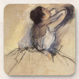 The Dancer by Edgar Degas, Vintage Ballerina Art Coaster