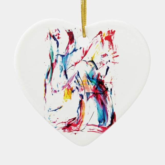 The Dancer Ceramic Tree Decoration (Front)