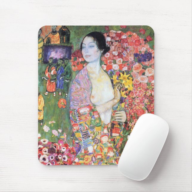 The Dancer, Gustav Klimt Mouse Pad (With Mouse)