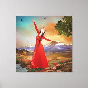 The Dancer Stretched Canvas Print