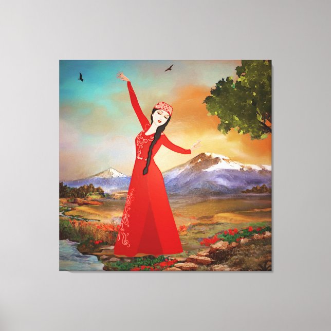 The Dancer Stretched Canvas Print (Front)