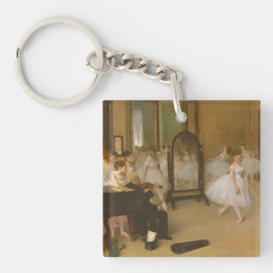 The Dancing Class (1870) Edgar Degas Key Ring