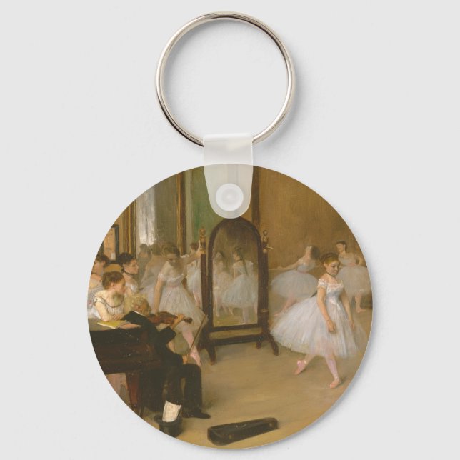 The Dancing Class (1870)  Edgar Degas Key Ring (Front)
