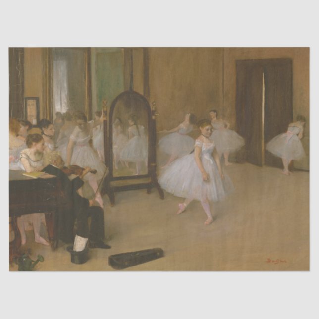 The Dancing Class by Edgar Degas Tissue Paper (Front)