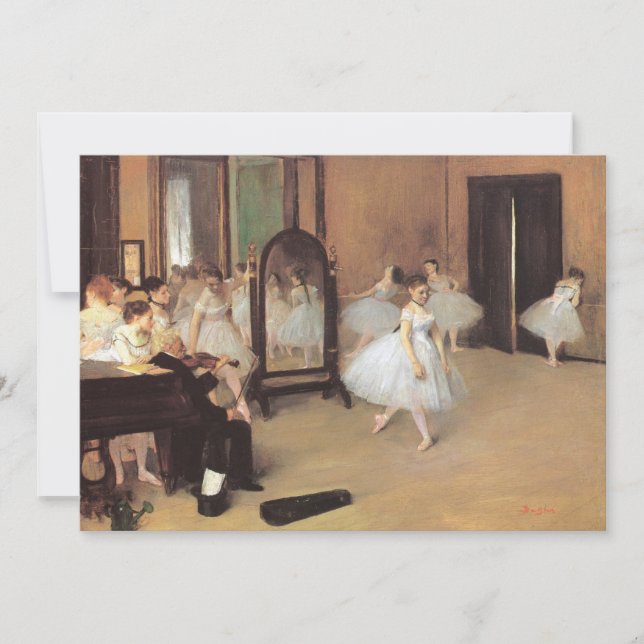 The Dancing Class by Edgar Degas, Vintage Ballet (Front)
