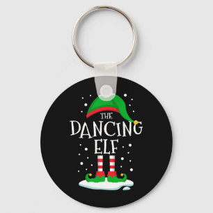 The Dancing Elf Christmas Family Matching Xmas Dan Key Ring