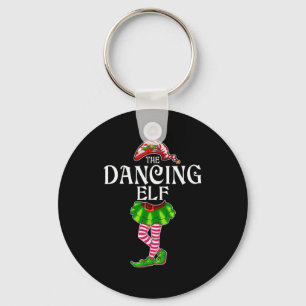 The Dancing Elf Christmas Matching Family Group Key Ring