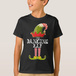 The Dancing Elf Funny Christmas Gift Matching Fami T-Shirt