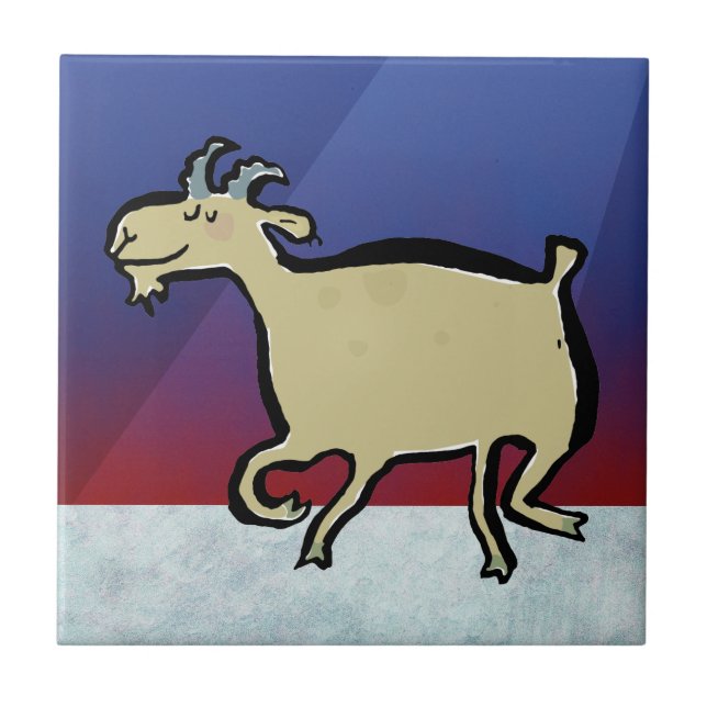 The dancing goat tile (Front)