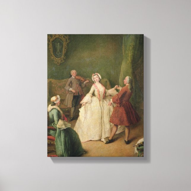 The Dancing Lesson Canvas Print (Front)