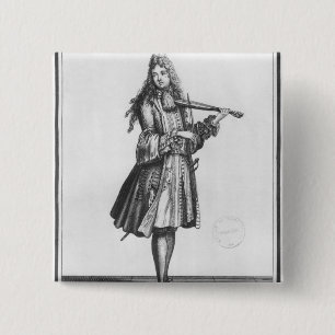 The dancing master 15 cm square badge