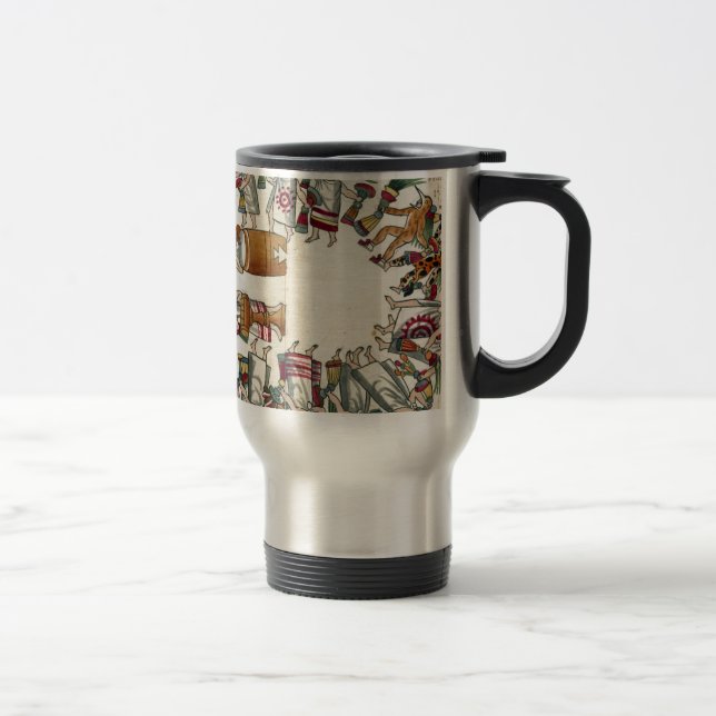The Dancing Style of Aztec Noble Dancers Travel Mug (Right)