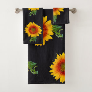 THE DANCING SUNFLOWER BATH TOWEL SET