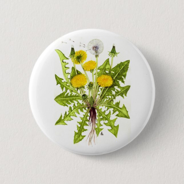 The Dandelion Collection 6 Cm Round Badge (Front)