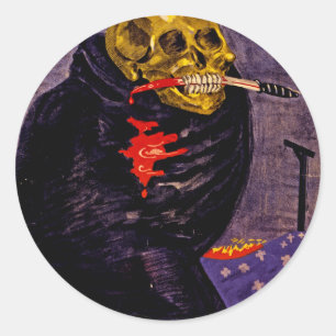 The Danger of Bolshevism Classic Round Sticker