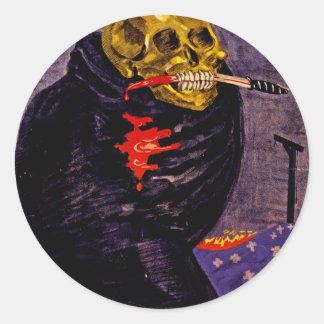 The Danger of Bolshevism Classic Round Sticker