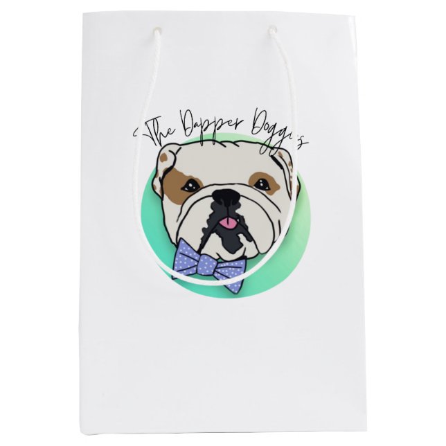 The Dapper Doggies Tissue Paper Medium Gift Bag (Front)