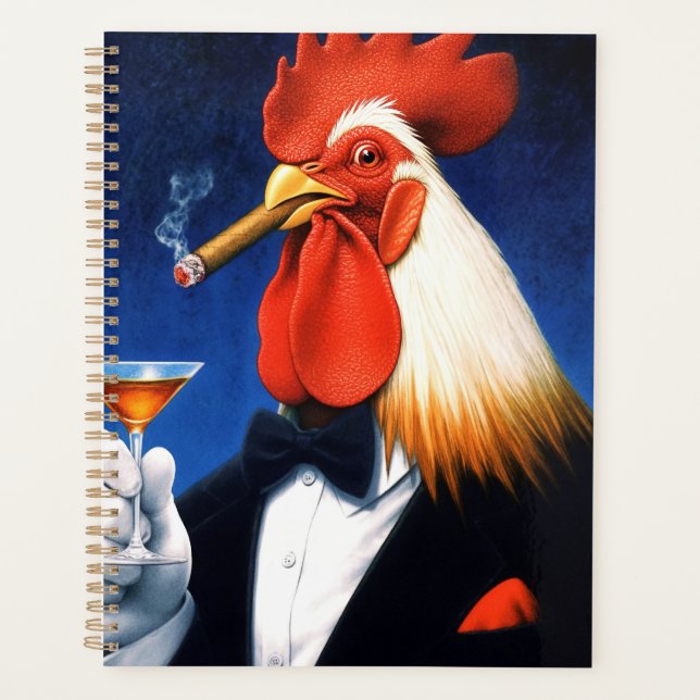 The Dapper Rooster | Funny Gentleman's Club Planner (Front)