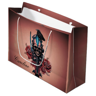 The Dark and Mysterious World of Gothic Skull Large Gift Bag