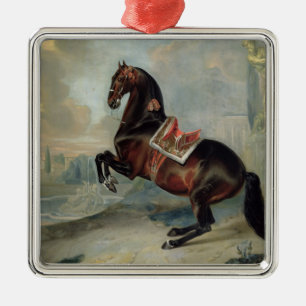 The dark bay horse 'Valido' Metal Tree Decoration