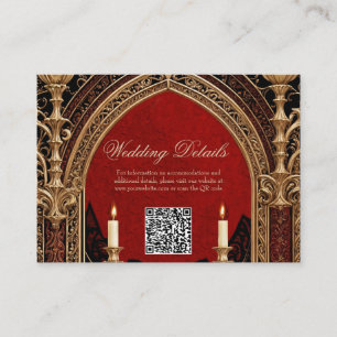 The dark elegance of the Gothic style. Enclosure Card