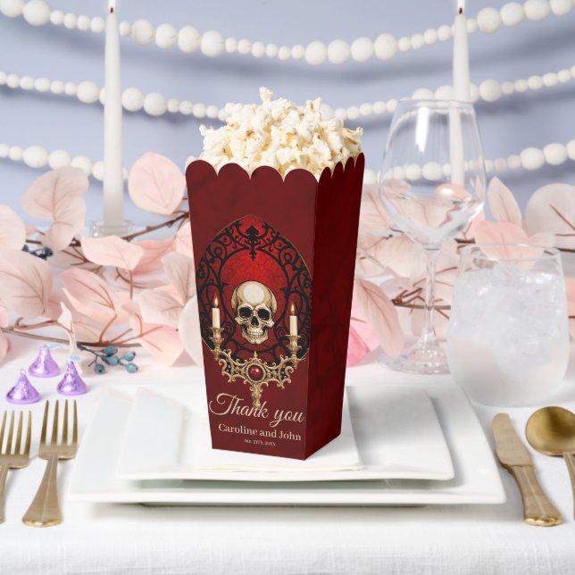 The dark elegance of the Gothic style.  Favour Box (Wedding)
