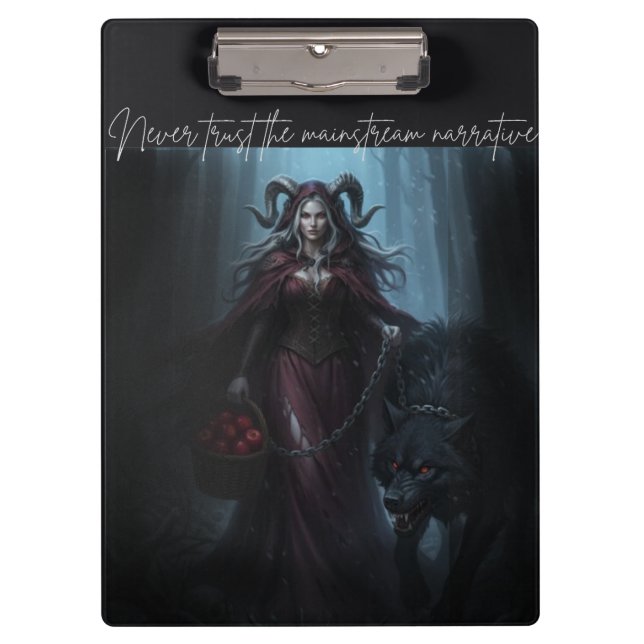 The Dark Red Ridding Hood Clipboard (Front)