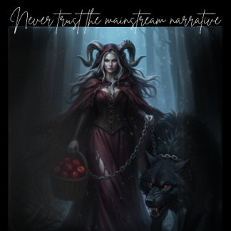 The Dark Red Ridding Hood Poster