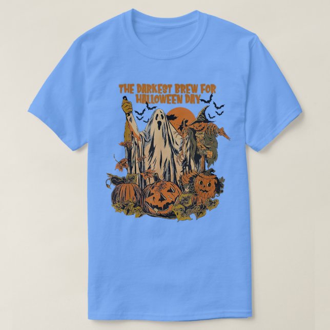 The Darkest brew for halloween day Halloween Day P T-Shirt (Design Front)