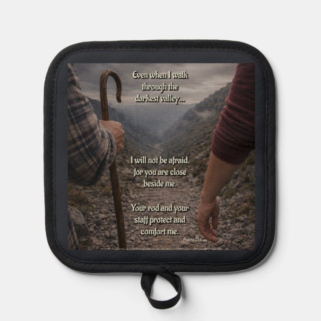 The darkest valley pot holder (Front)