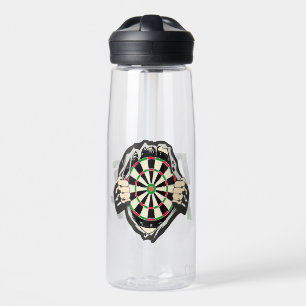 The Dartboard On Your Chest Darts Water Bottle