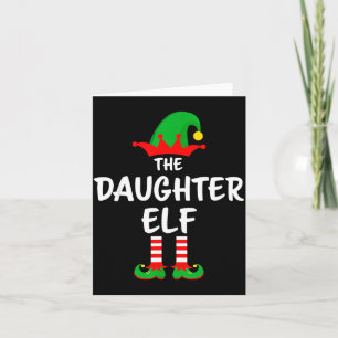 The Daughter Elf Matching Family Christmas  Card