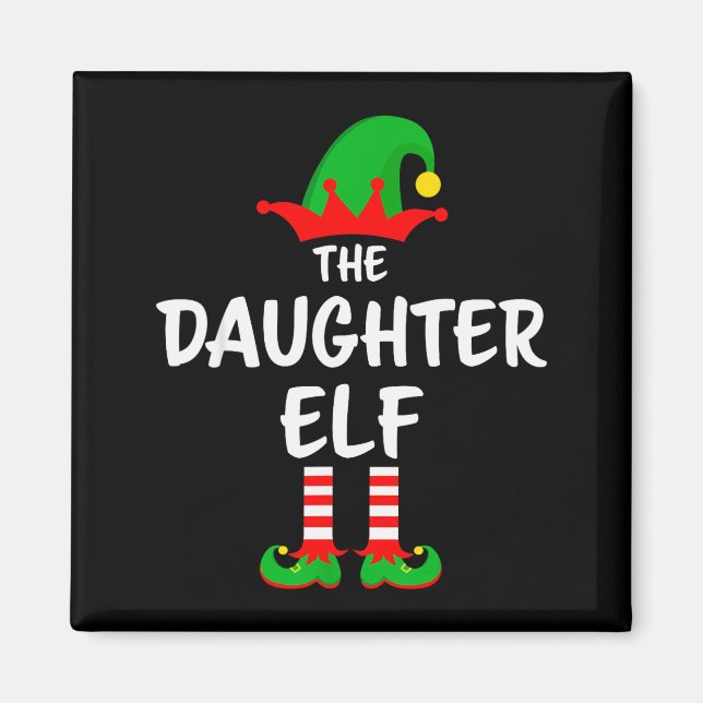 The Daughter Elf Matching Family Christmas  Magnet (Front)