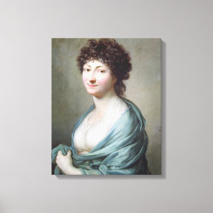 The Daughter: Portrait of Caroline Susanne Graff Canvas Print