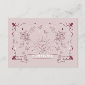 The Daughter Tarot Baby Shower Diaper Raffle Enclosure Card